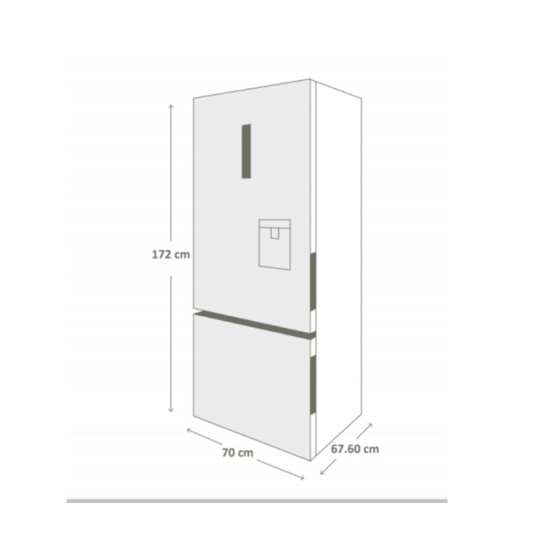 Refrigerator Bottom freezer Haier – HBM425EMNSS0 – El Tio Sam Puerto ...