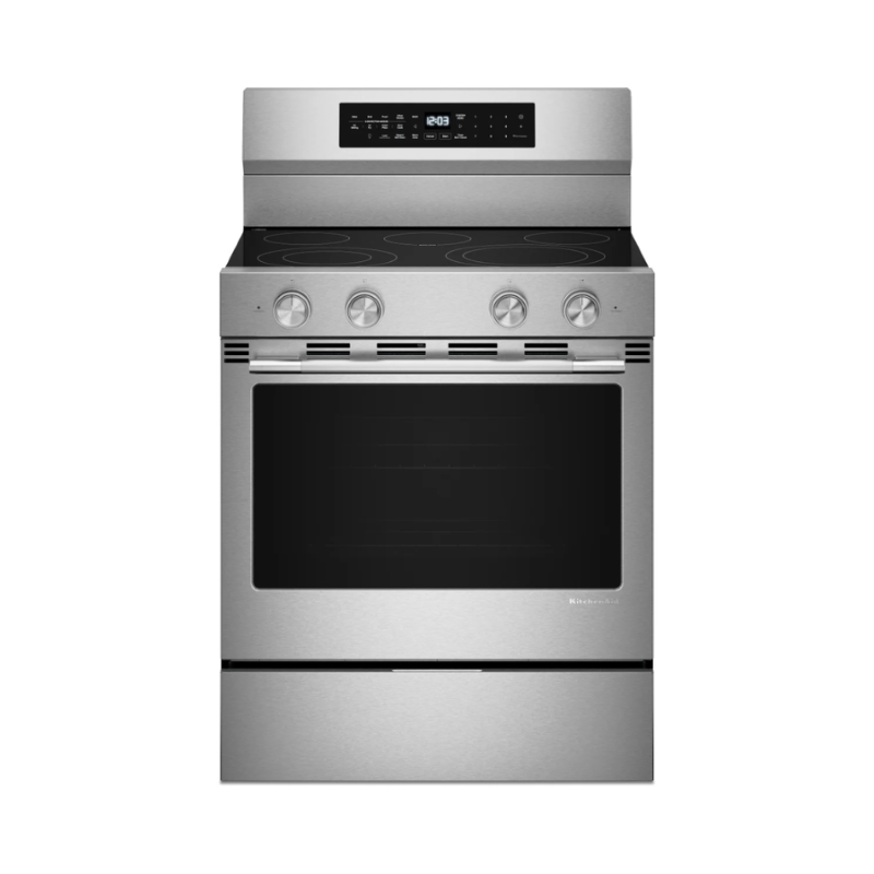 Estufa Eléctrica 30″ 5 Quemadores Acero Inoxidable KFES530SPS KitchenAid