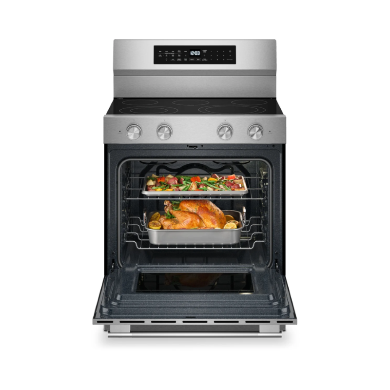 Estufa Eléctrica 30″ 5 Quemadores Acero Inoxidable KFES530SPS KitchenAid 2