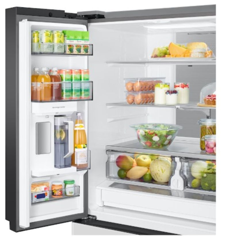 Refrigerador Bespoke French Door 32 pies cúbicos, Centro de bebidas, Blanco LG MABE IO MABE