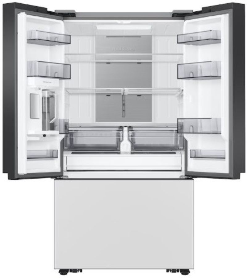 Refrigerador Bespoke French Door 32 pies cúbicos, Centro de bebidas, Blanco MAYTAG