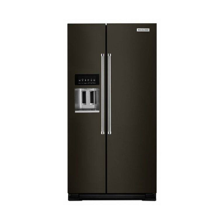 Refrigerador duplex 36" negro KitchenAid KRSC703HBS Refrigerator El Tio Sam Puerto