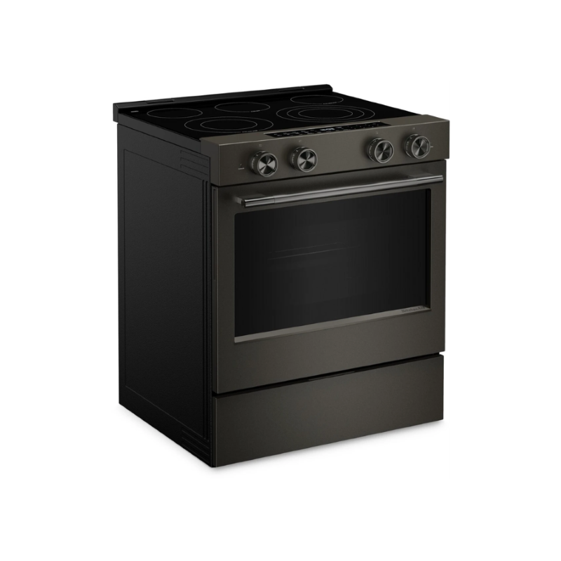 Estufa Eléctrica 30″ 5 Quemadores Horno 5.3 p³ Acero Inoxidable Negro KSES530SBE KitchenAid 1
