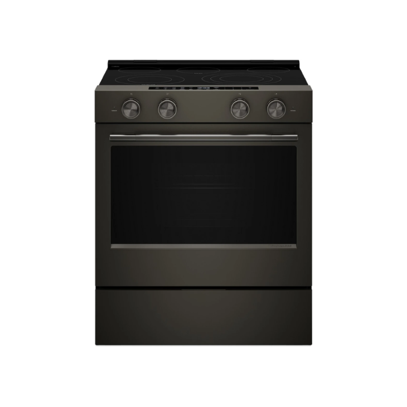 Estufa Eléctrica 30″ 5 Quemadores Horno 5.3 p³ Acero Inoxidable Negro KSES530SBE KitchenAid