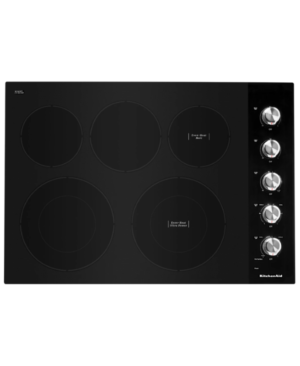 Parrilla Eléctrica Vitrocerámica 30" – 5 Quemadores con Control Táctil, Negro KCES950KBL - KitchenAid- Electric cooktop - El Tio Sam Puerto Vallarta