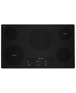 Parrilla Eléctrica Vitrocerámica 36" – 5 Quemadores con Control Táctil y Marco de Acero KCES956KSS - KitchenAid- Electric cooktop - El Tio Sam Puerto Vallarta