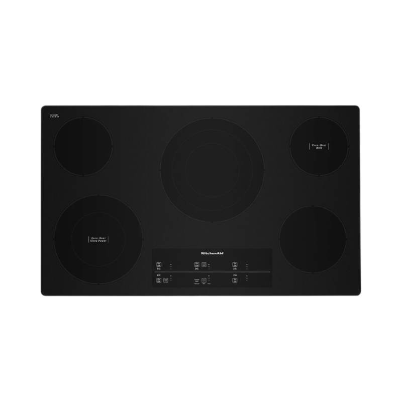 Parrilla Eléctrica Vitrocerámica 36" – 5 Quemadores con Control Táctil y Marco de Acero KCES956KSS - KitchenAid- Electric cooktop - El Tio Sam Puerto Vallarta