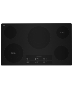 Parrilla Eléctrica Vitrocerámica 36" – 5 Quemadores con Control Táctil, Negro KCES956KBLS - KitchenAid- Electric cooktop - El Tio Sam Puerto Vallarta