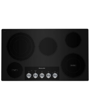 Parrilla Eléctrica Vitrocerámica 36" 5 Quemadores, Negro - KitchenAid - KCES556HB- Electric cooktop - El Tio Sam Puerto Vallarta