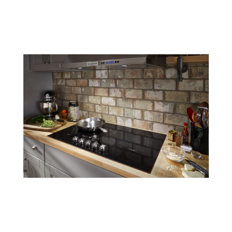 Parrilla Eléctrica Vitrocerámica 36" 5 Quemadores, Negro - KitchenAid - KCES556HB- Electric cooktop - El Tio Sam Puerto Vallarta - Imagen 6