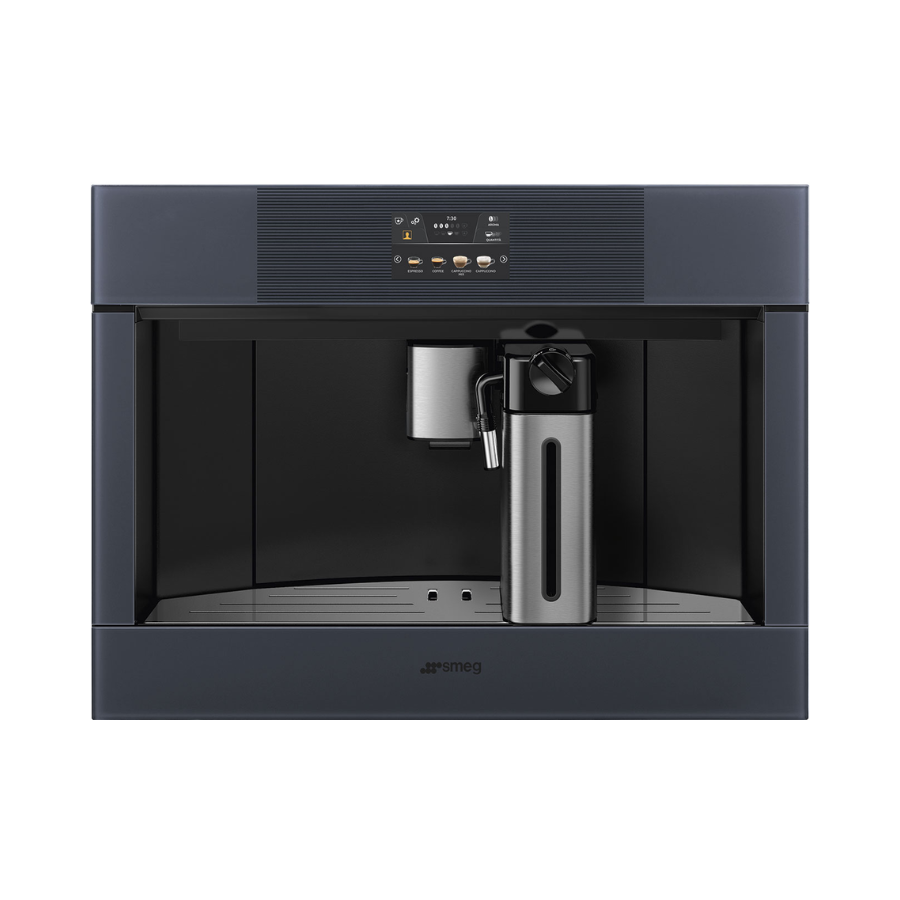Cafetera Empotrable 60 x 45 cm Gris Neptune – SMEG – CMS4104G – El Tío Sam Puerto Vallarta