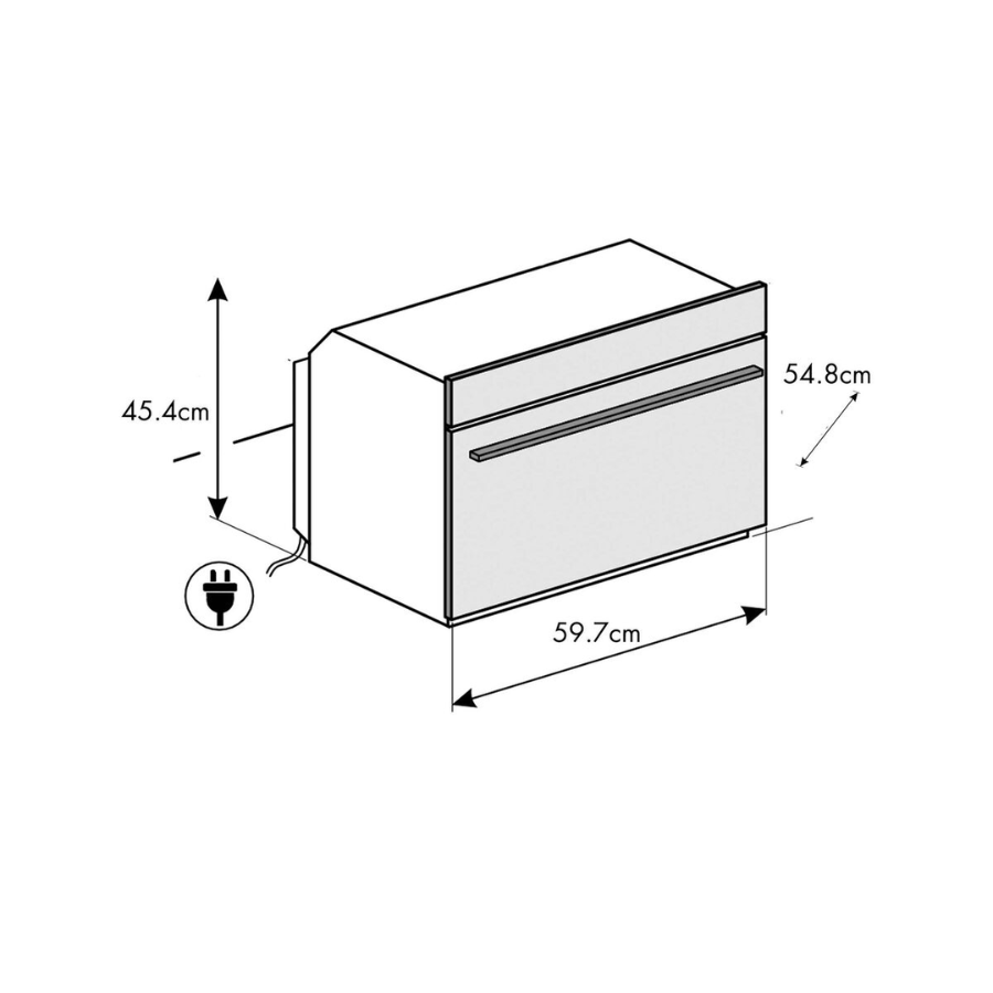 Horno con Microondas 60 × 45 cm Gris Neptune – SMEG – SO4104M2PG – El Tío Sam Puerto Vallarta - Imagen 2