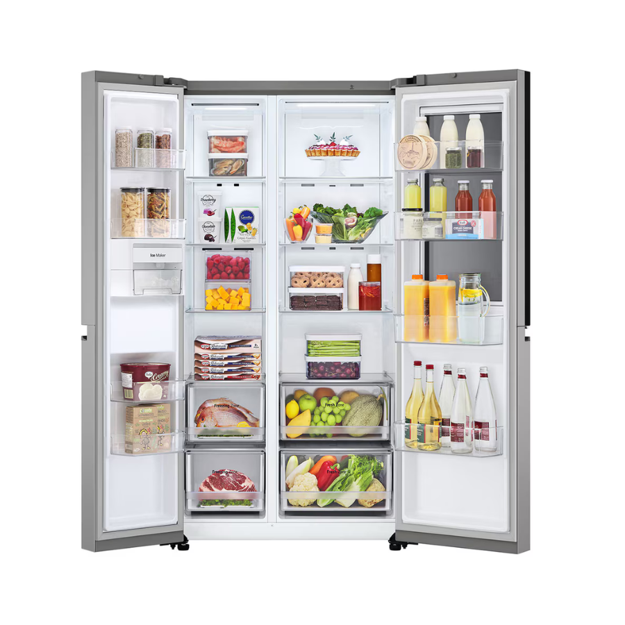 Refrigerador Side by Side 23 P³ Plata Platinum InstaView™ – LG – VS23QBP – El Tío Sam Puerto Vallarta - Imagen 3