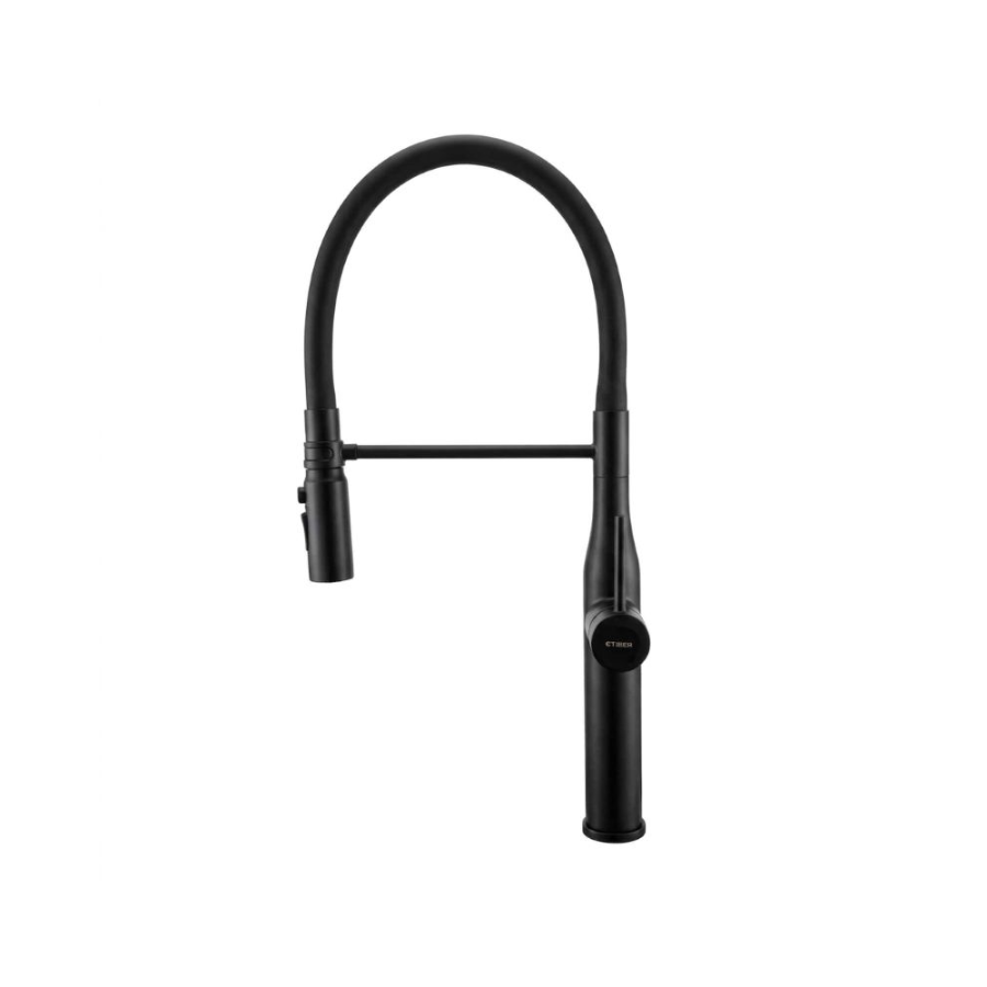 Mezcladora Monomando Tiber Acero Negro Mate – Tiber – TB-1154FTN – El Tío Sam Puerto Vallarta