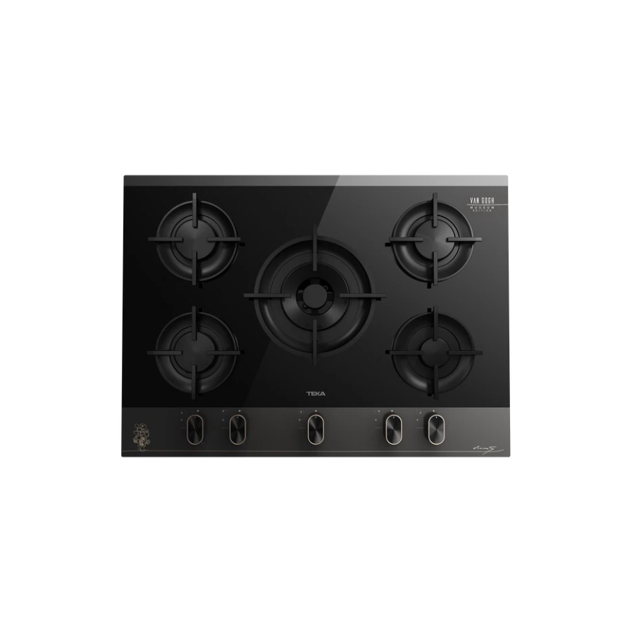 Parrilla de Gas sobre Cristal 70 cm 5 Quemadores Van Gogh – Teka – GBC 75 VB VG – El Tío Sam Puerto Vallarta