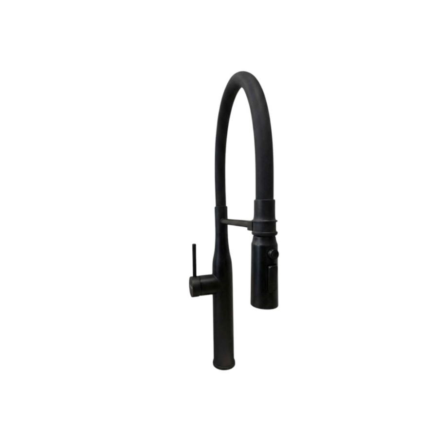 Mezcladora Monomando Tiber Acero Negro Mate – Tiber – TB-1154FTN – El Tío Sam Puerto Vallarta - Imagen 2