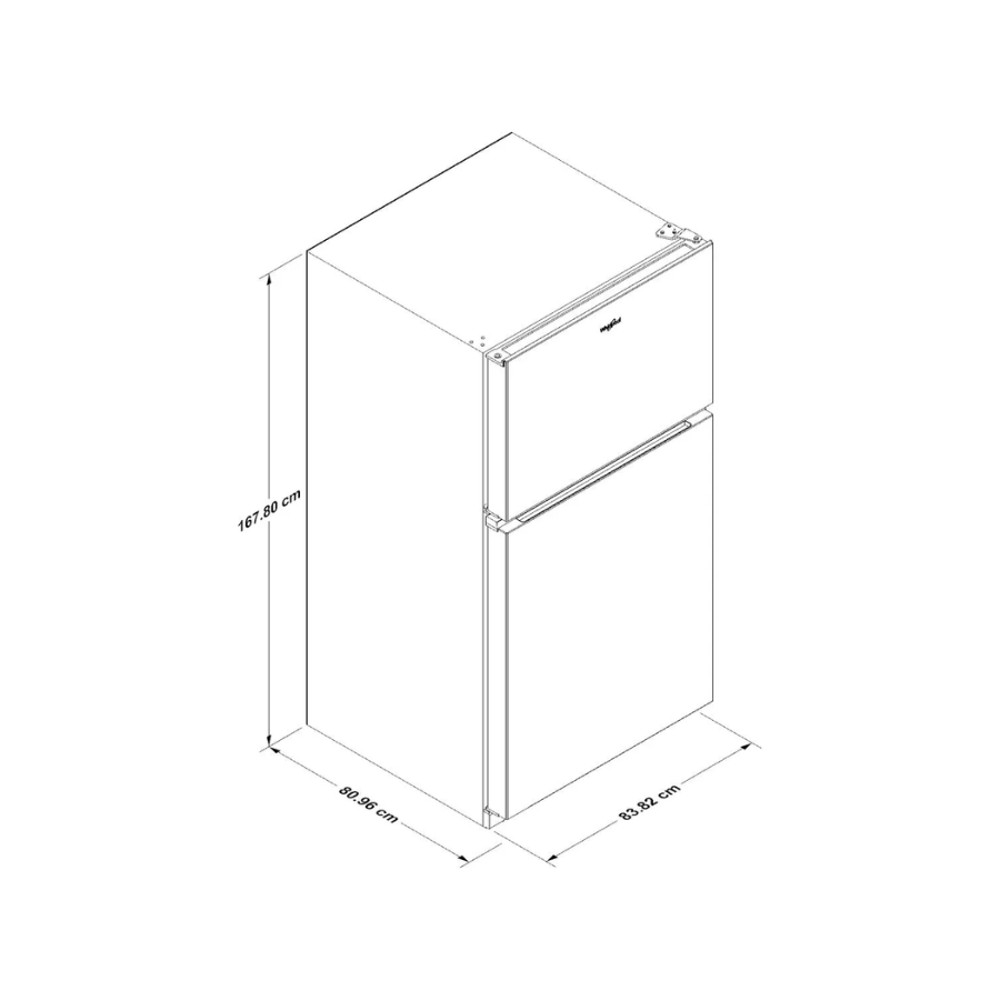 Refrigerador Top Mount 21.3 P³ Silver – Whirlpool – WT2155S – El Tío Sam Puerto Vallarta - Imagen 6