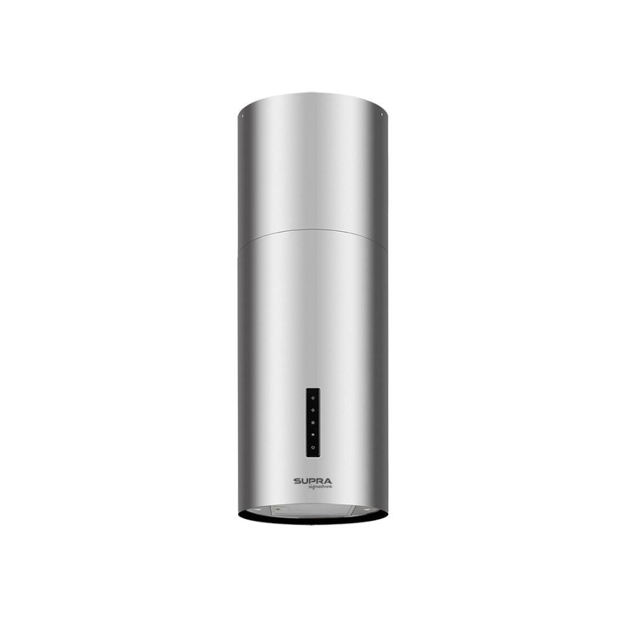 Campana Extractora Cilíndrica de Isla 40 cm – SUPRA Signature – TOSCANA SILVER – El Tío Sam Puerto Vallarta