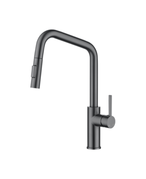 Mezcladora Monomando Extraíble Black Gun de Cuerpo Cuadrado – KELE – KSS2101-BG – El Tío Sam Puerto Vallarta