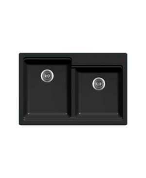 Tarja Doble de Cuarzo Negra con Accesorios – KELE – KQDA3322A-BL – El Tío Sam Puerto Vallarta