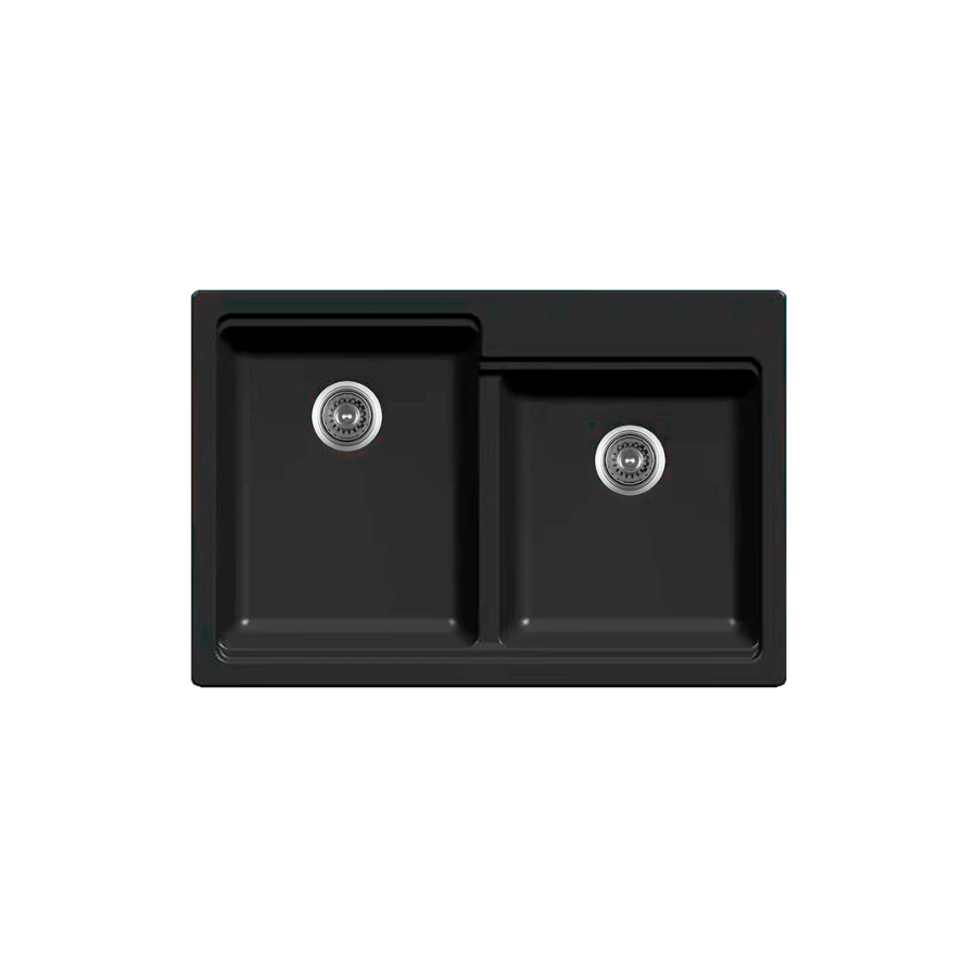 Tarja Doble de Cuarzo Negra con Accesorios – KELE – KQDA3322A-BL – El Tío Sam Puerto Vallarta