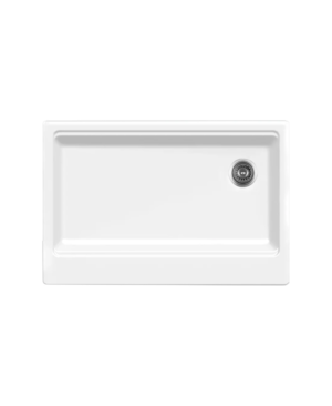 Tarja de Cuarzo Blanca con Faldón Frontal y Accesorios – KELE – KQSF3322A-WH – El Tío Sam Puerto Vallarta