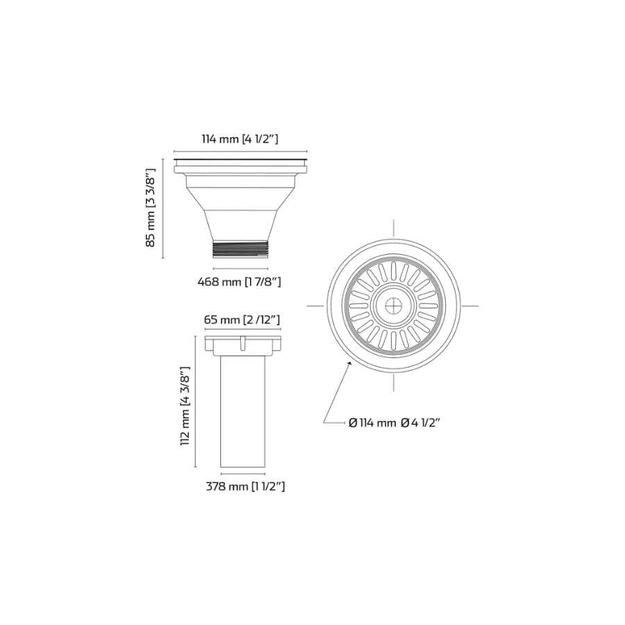 Contracanasta para Fregadero Rose Gold – KELE – KCS006-RG – El Tío Sam Puerto Vallarta - Imagen 3